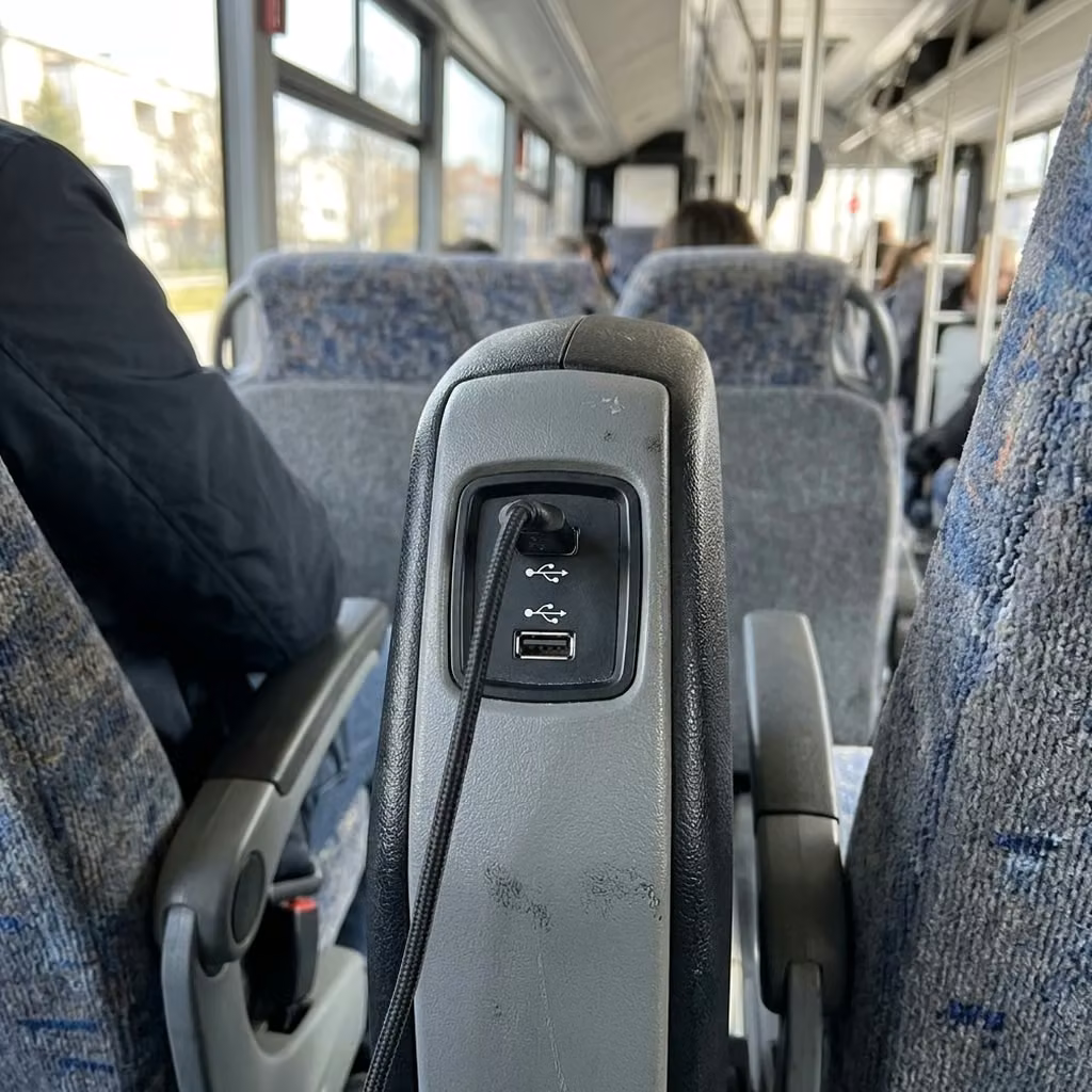 kingman 35 passenger minibus usb charging