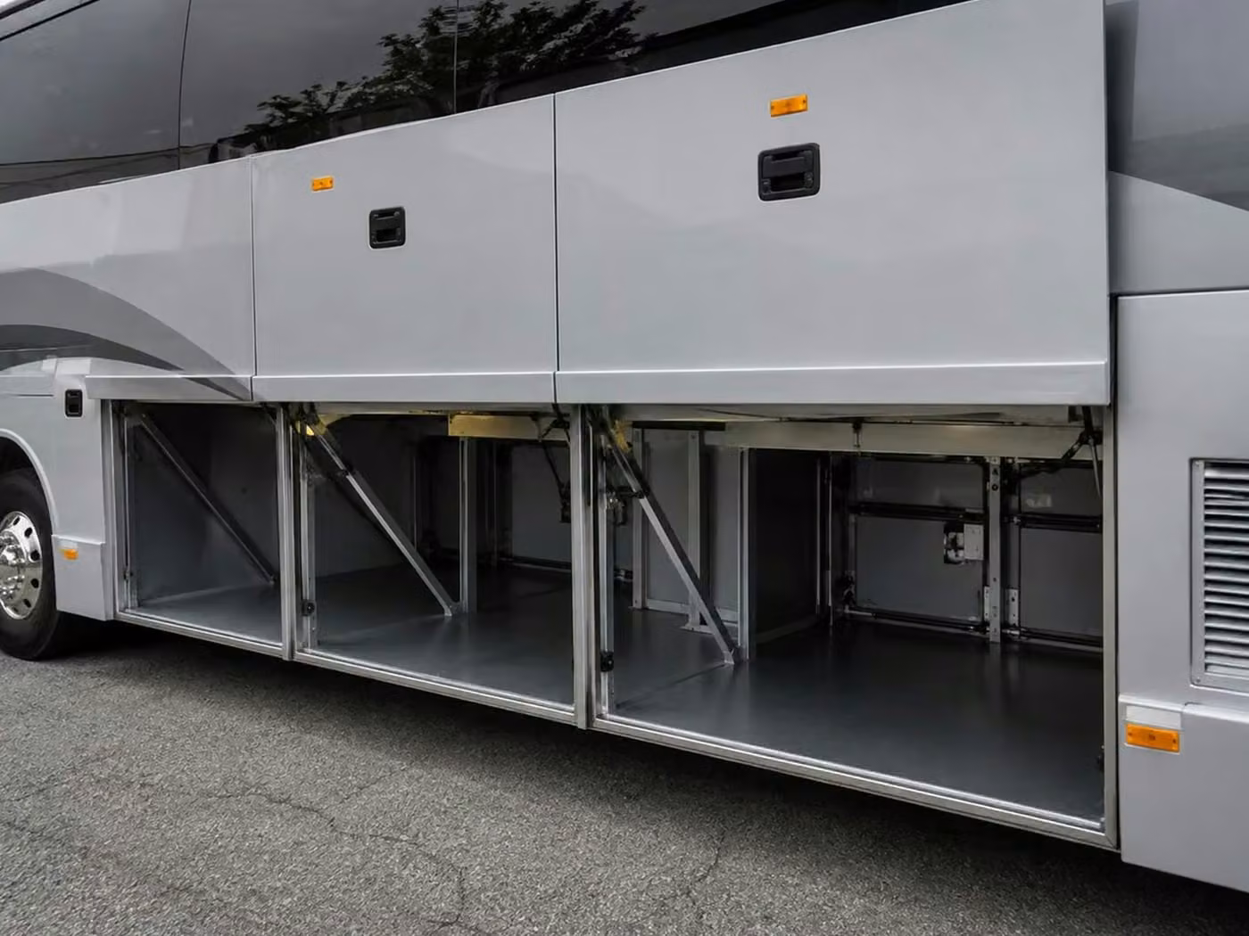 kingman charter bus under bus storage