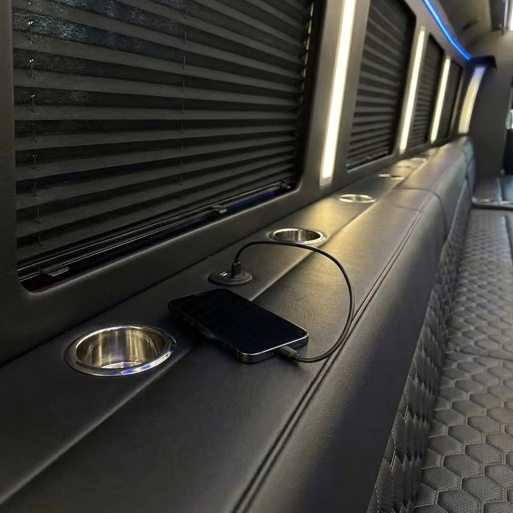 kingman party bus usb charging