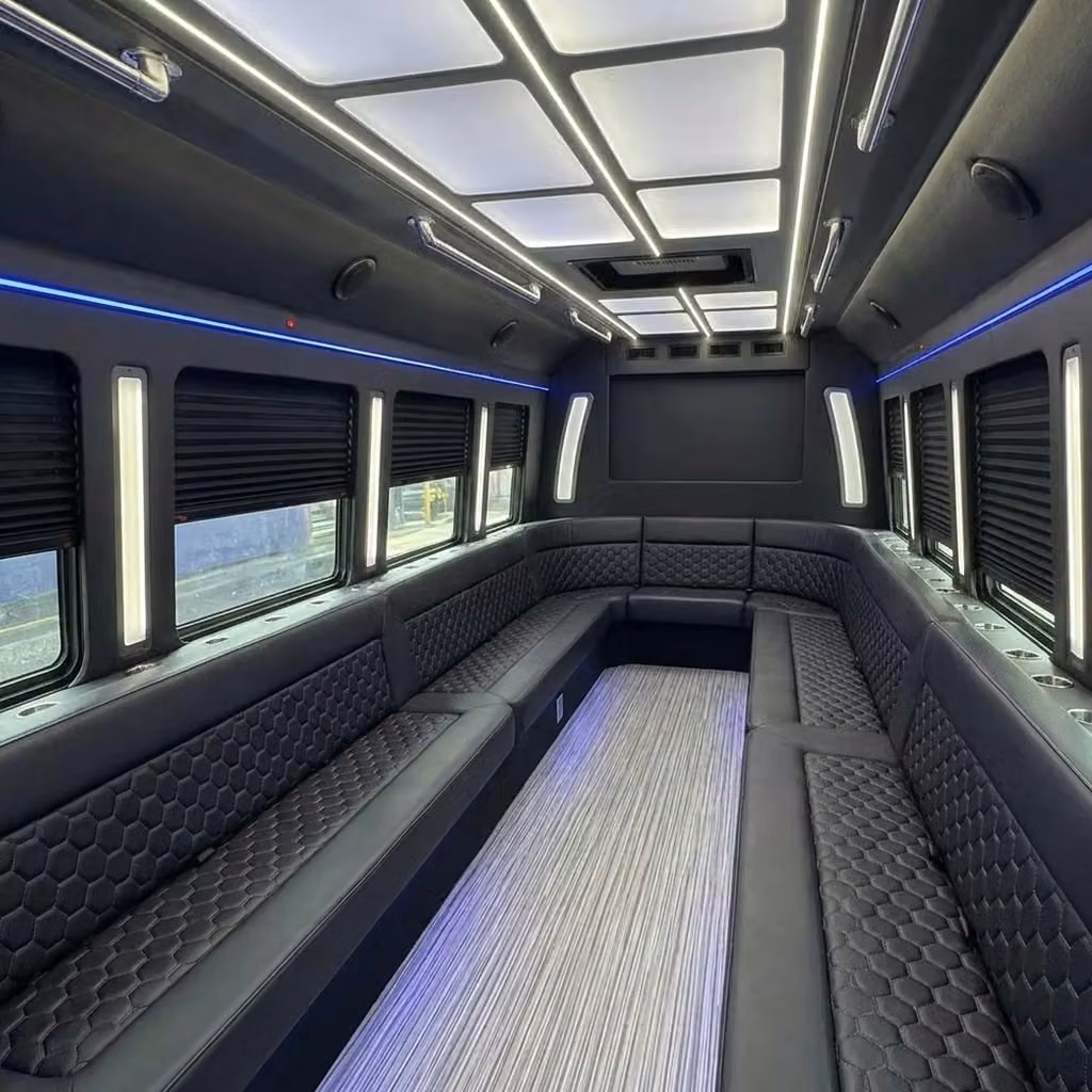 kingman party bus wraparound seating