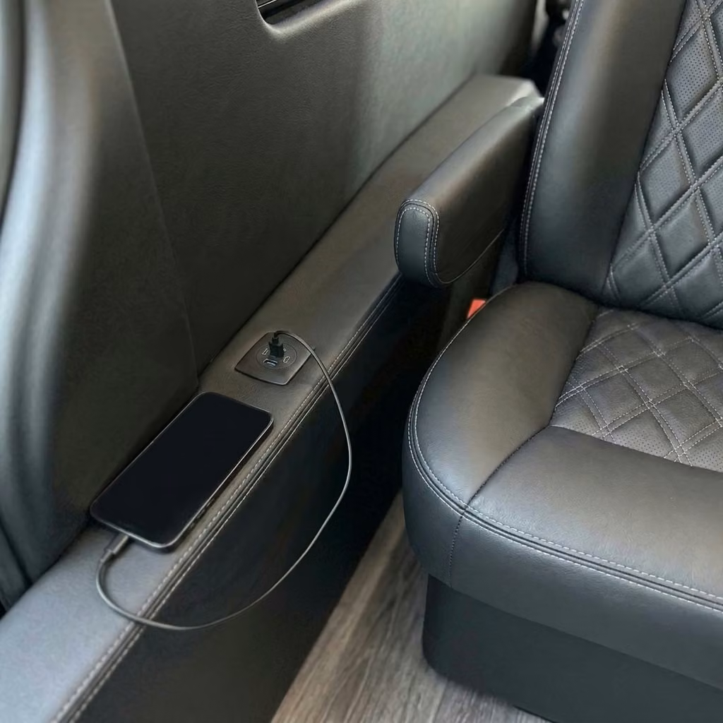 kingman sprinter van rental with driver usb charging